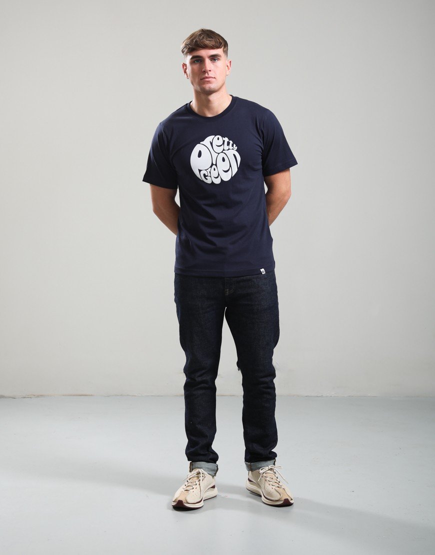 Pretty Green Gillespie Logo T-shirt Navy