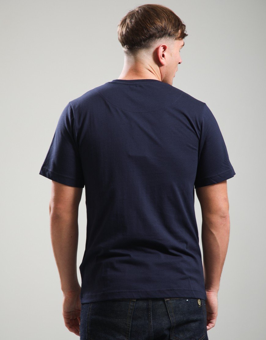 Pretty Green Gillespie Logo T-shirt Navy