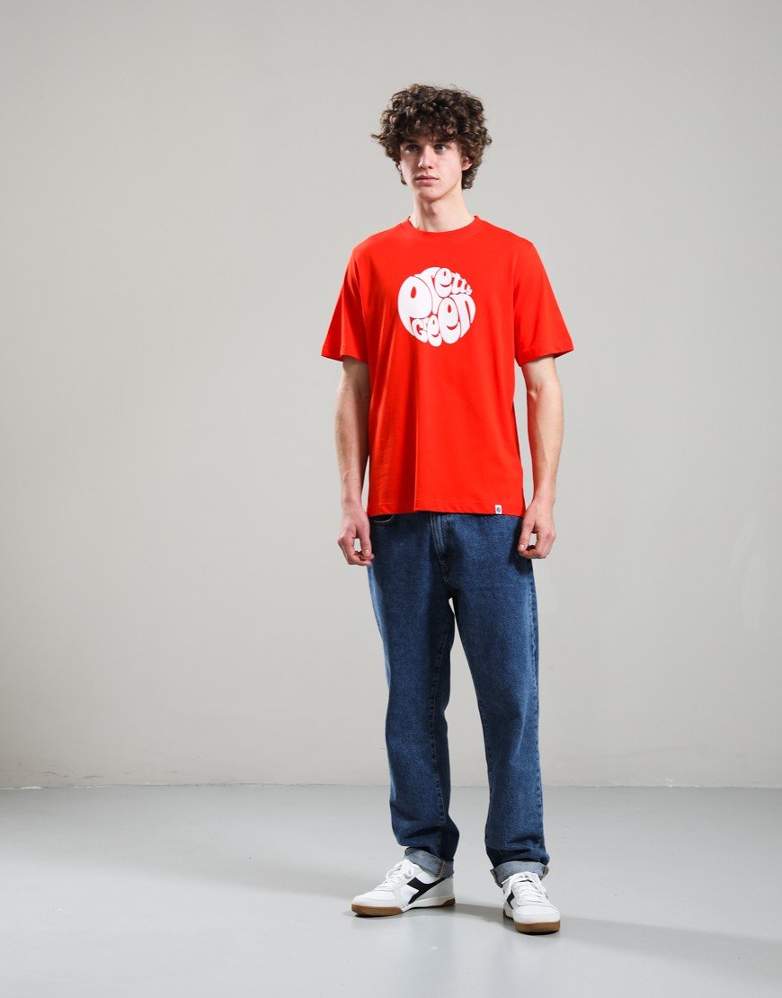 Pretty Green Gillespie Logo T-Shirt Orange