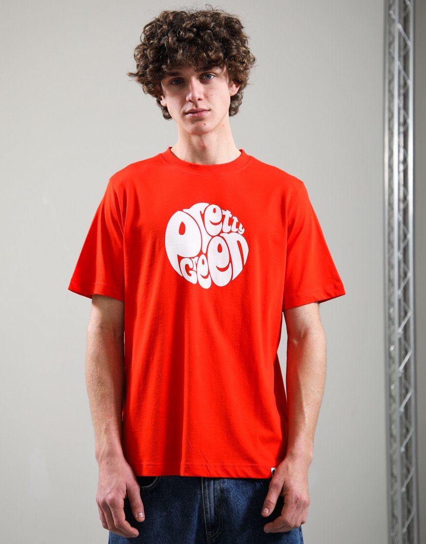 Pretty Green Gillespie Logo T-Shirt Orange