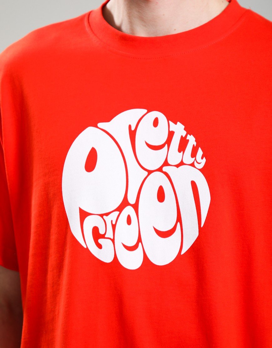 Pretty Green Gillespie Logo T-Shirt Orange