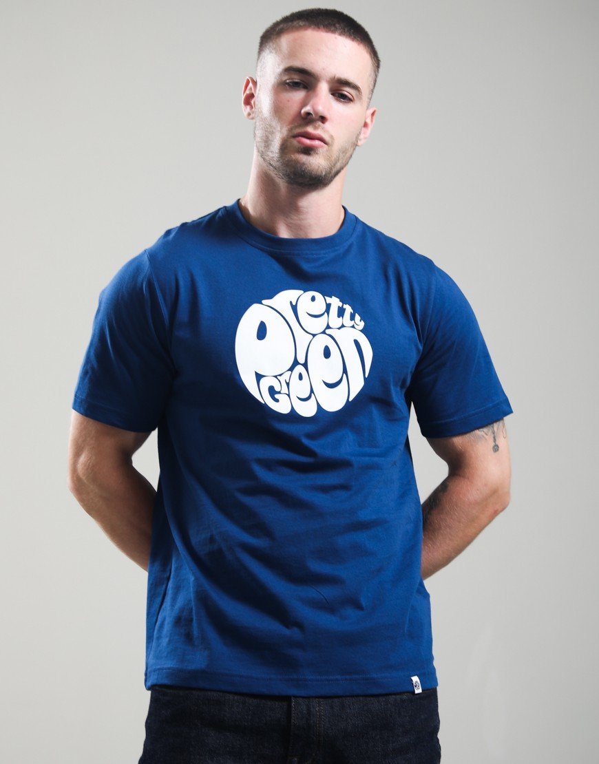 Pretty Green Gillespie T-Shirt Dark Blue