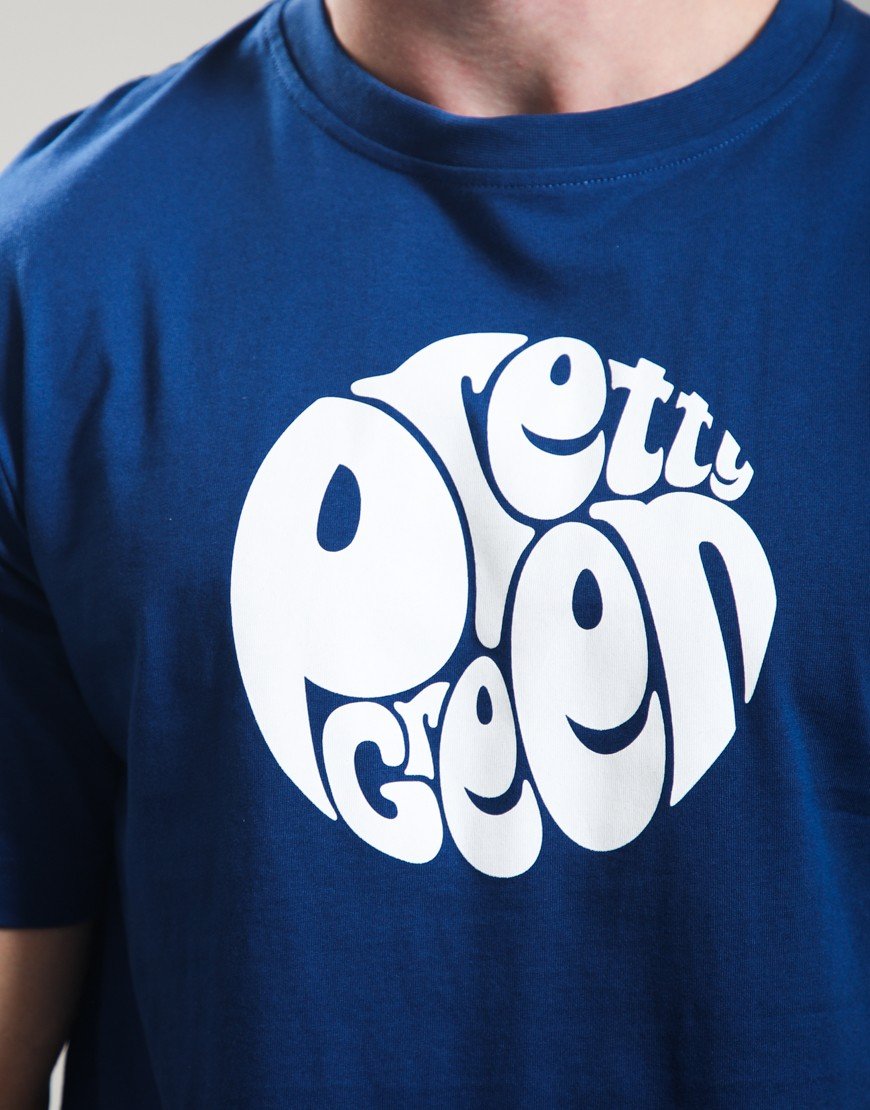 Pretty Green Gillespie T-Shirt Dark Blue