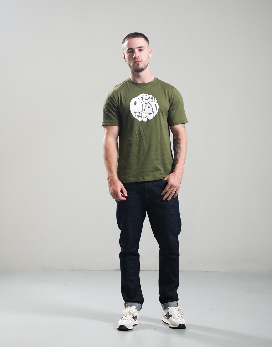 Pretty Green Gillespie T-Shirt Khaki