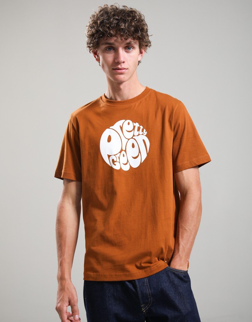 Pretty Green Gillespie T-Shirt Rust