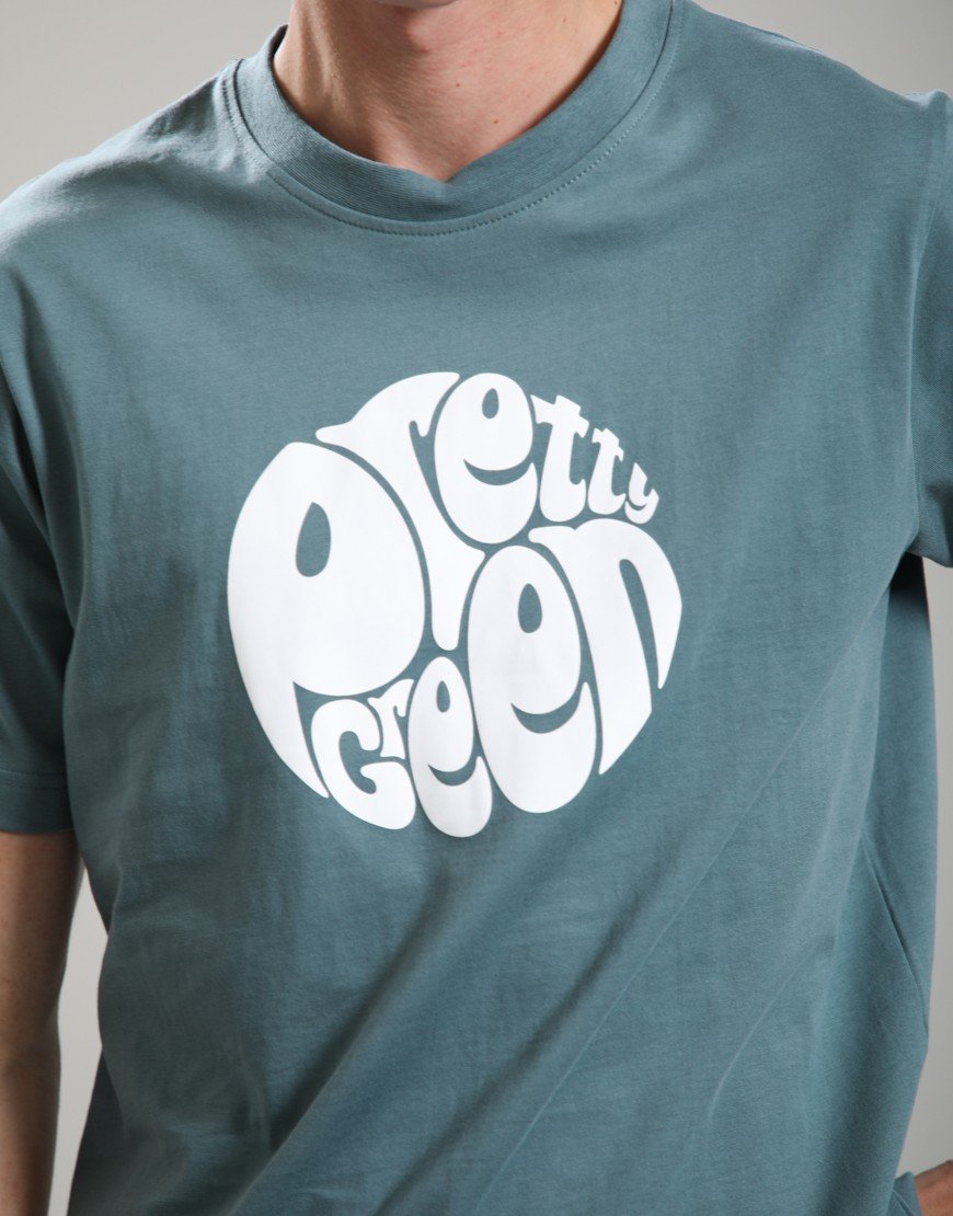 Pretty Green Gillespie Logo T-Shirt Teal