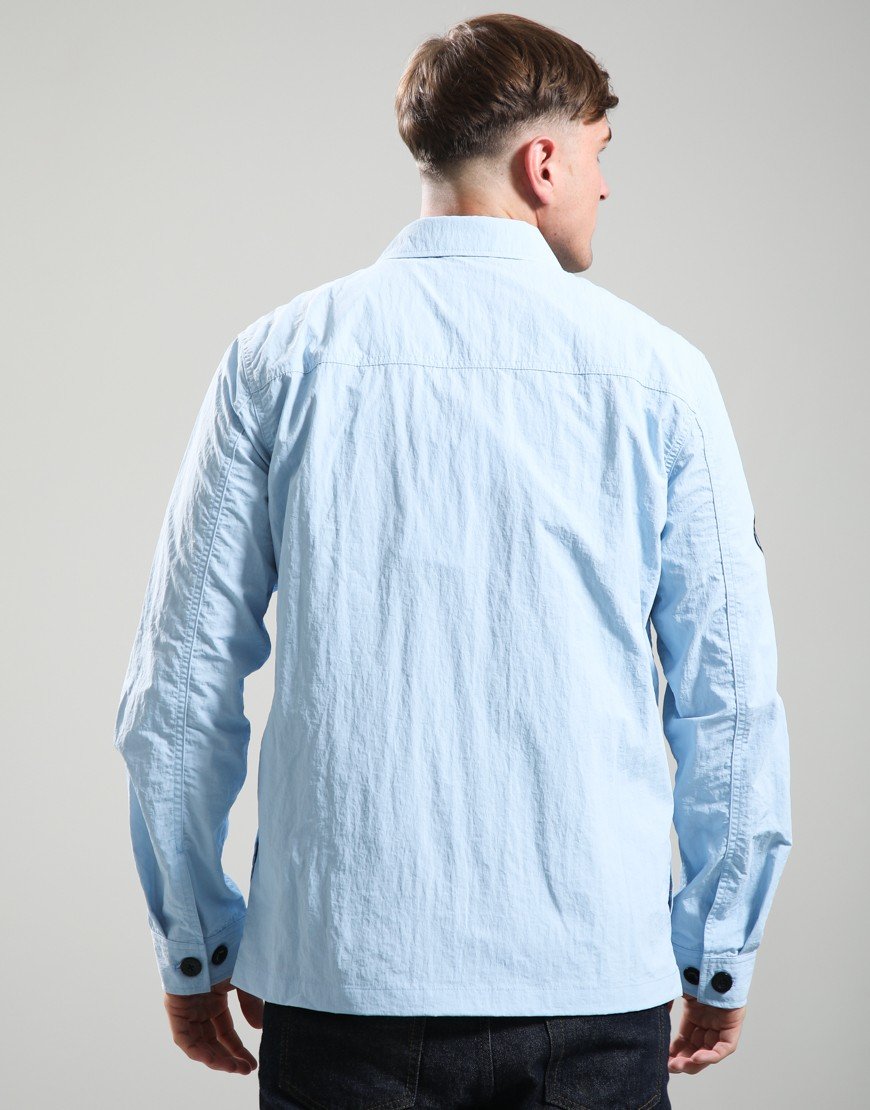 Pretty Green Heaton Overshirt Sky Blue