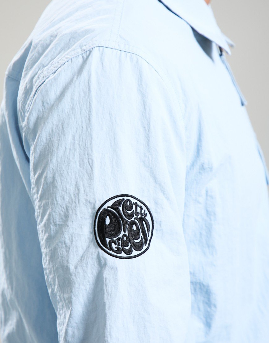 Pretty Green Heaton Overshirt Sky Blue