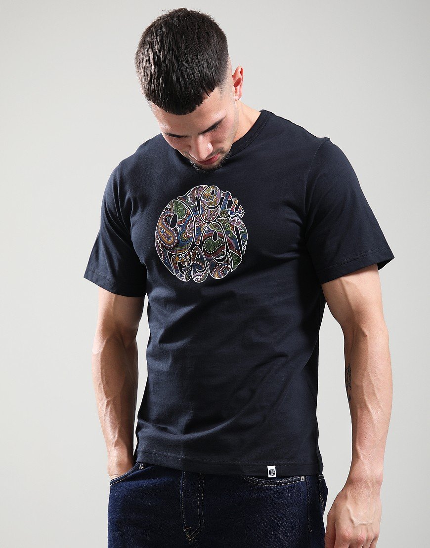 Pretty Green House Paisley Logo T-Shirt Black