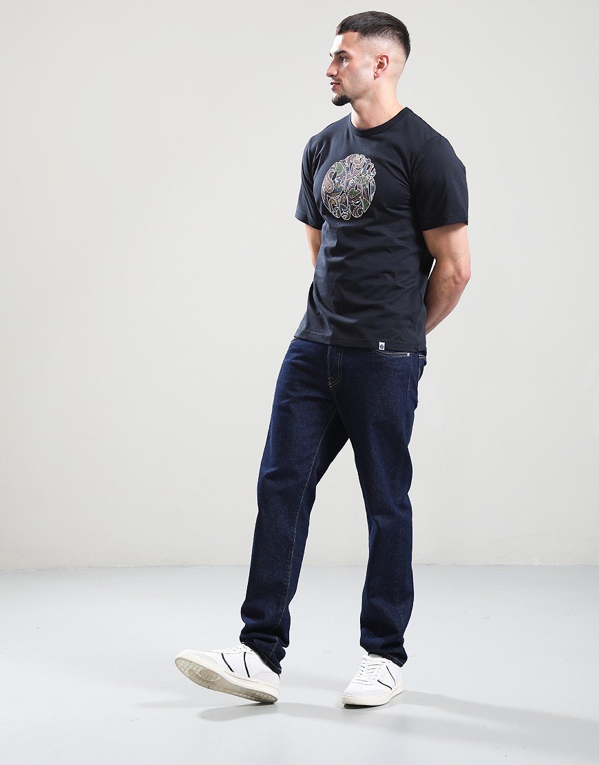 Pretty Green House Paisley Logo T-Shirt Black