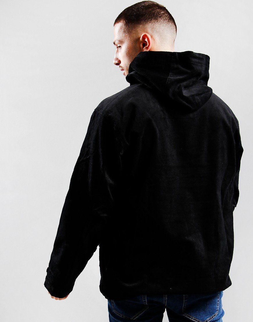 Pretty Green Insignia Cord Smock Black - Terraces Menswear