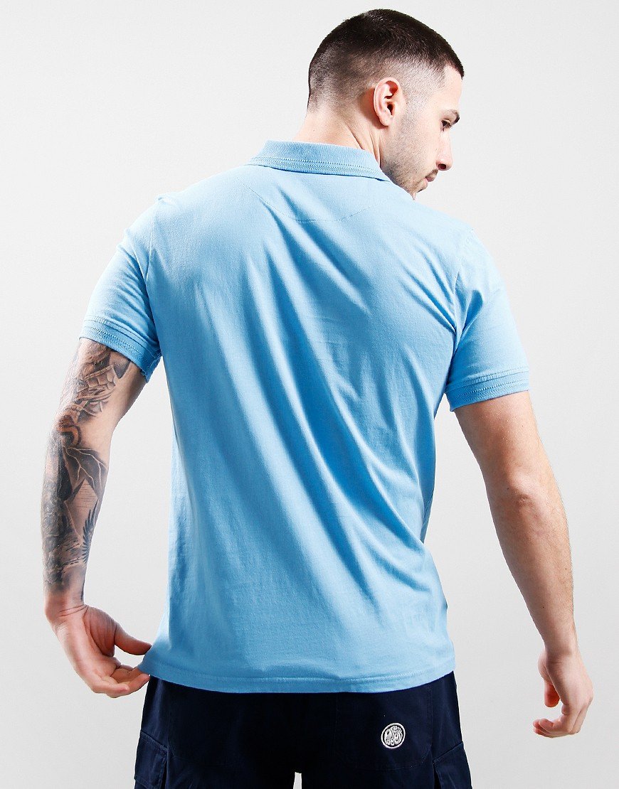 Pretty Green Itchycoo Placket Polo Shirt Blue
