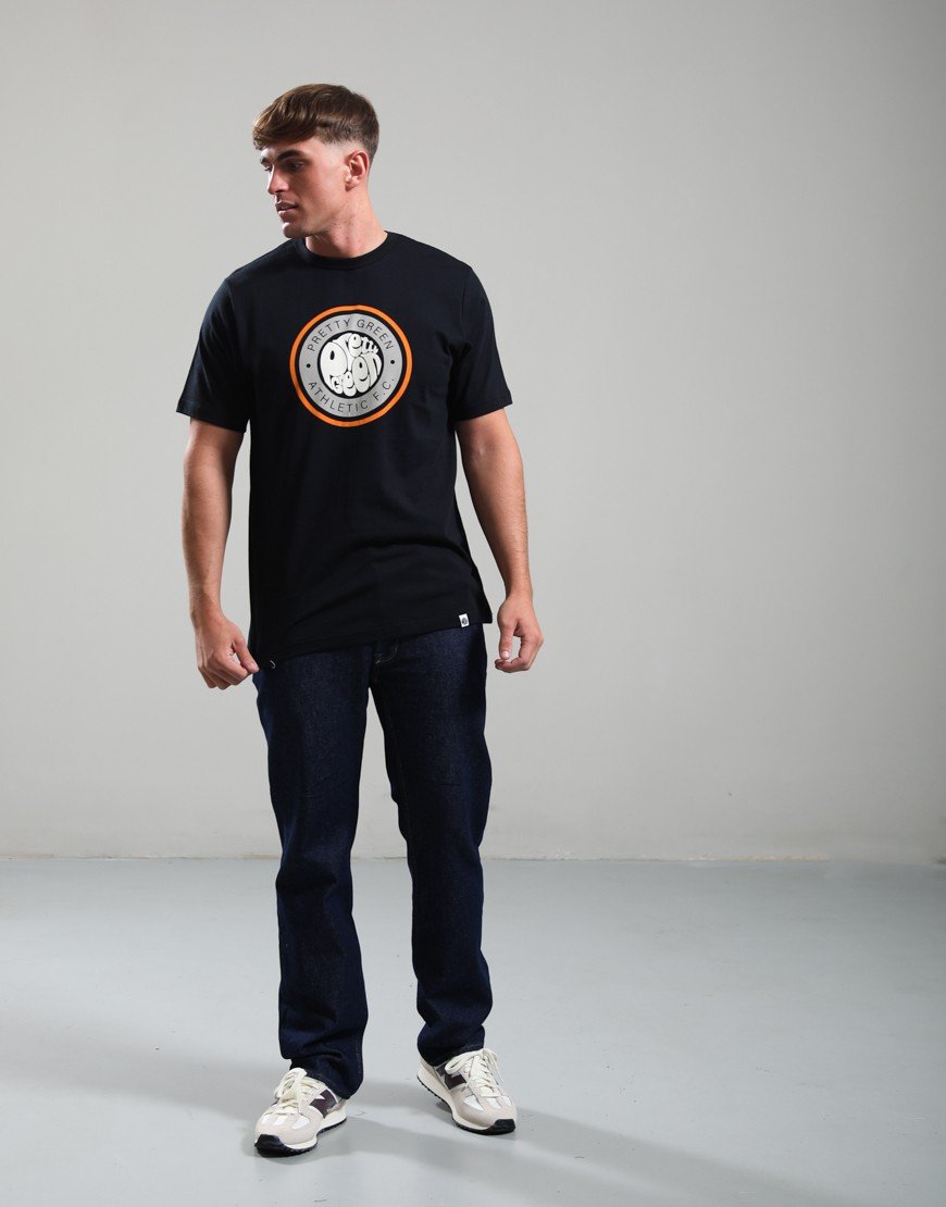Pretty Green Kingsleigh Logo T-Shirt Black