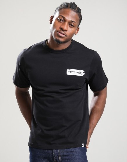Pretty Green Lighter T-Shirt Black