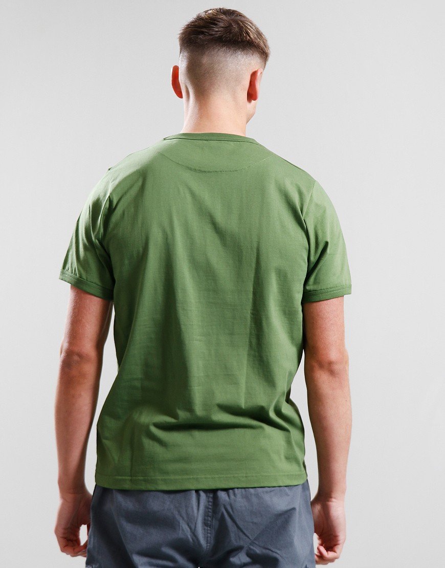 Pretty Green Live Forever Badge T-Shirt Green