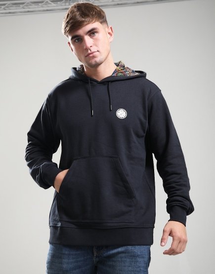 Pretty Green Lounge Hoodie Black