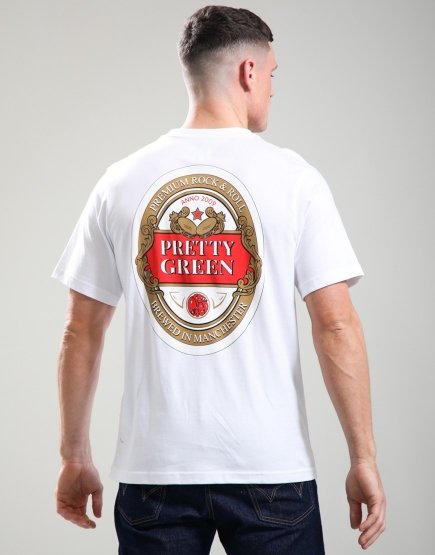 Pretty Green Nelson T-Shirt White