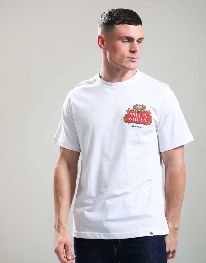 Pretty Green Nelson T-Shirt White