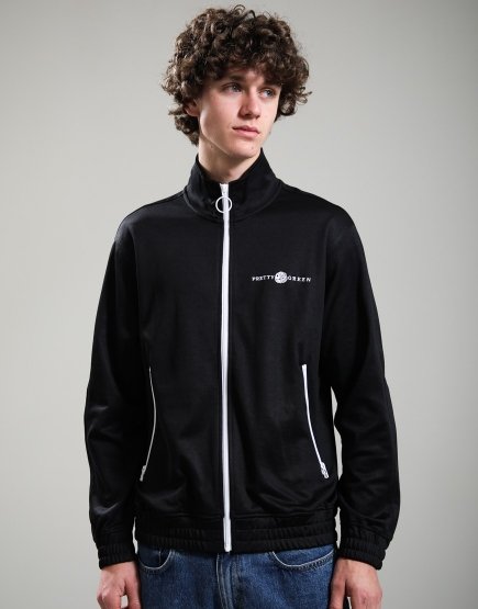 Pretty Green Nimbus Track Top Black