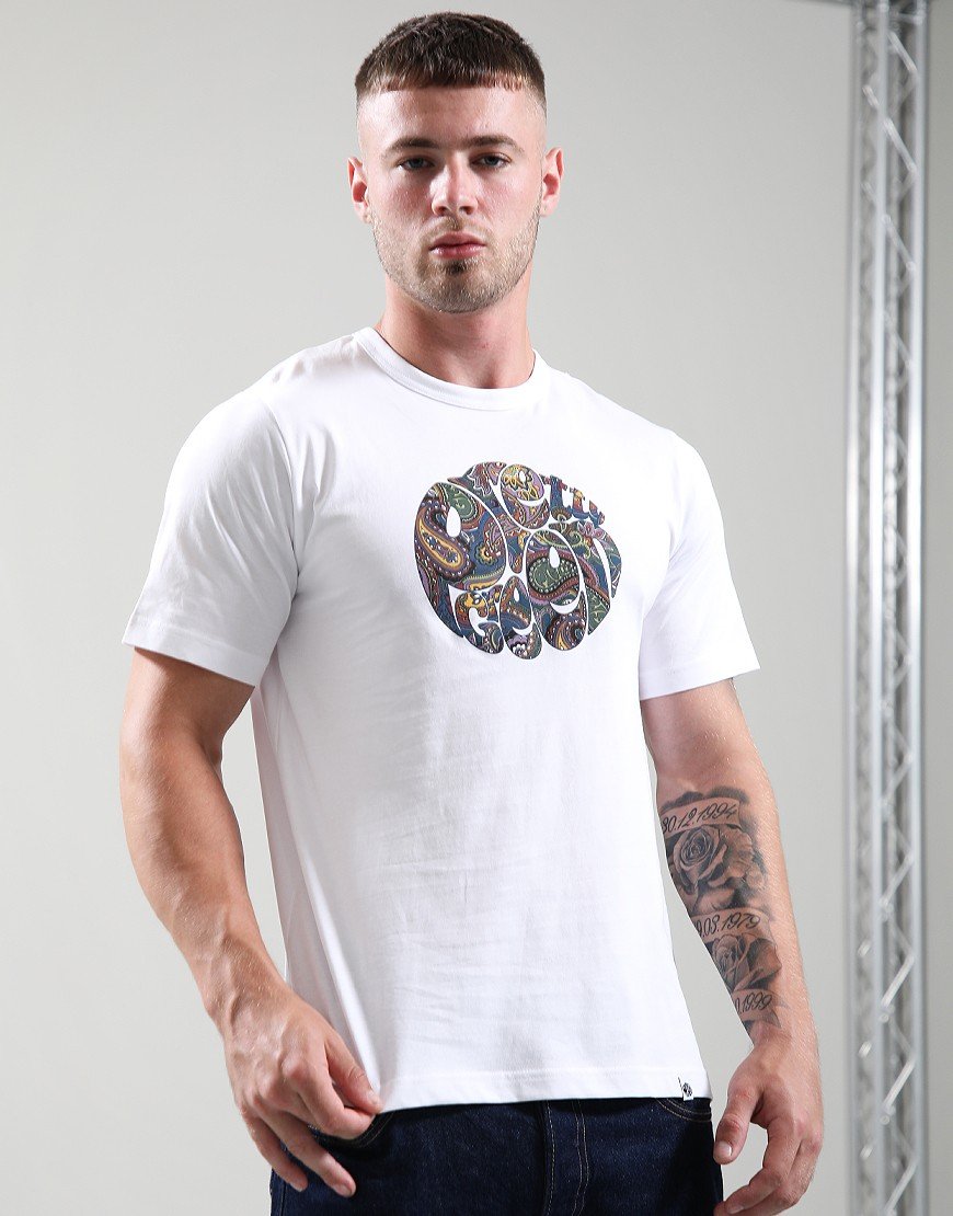 Pretty Green House Paisley Logo T-Shirt White