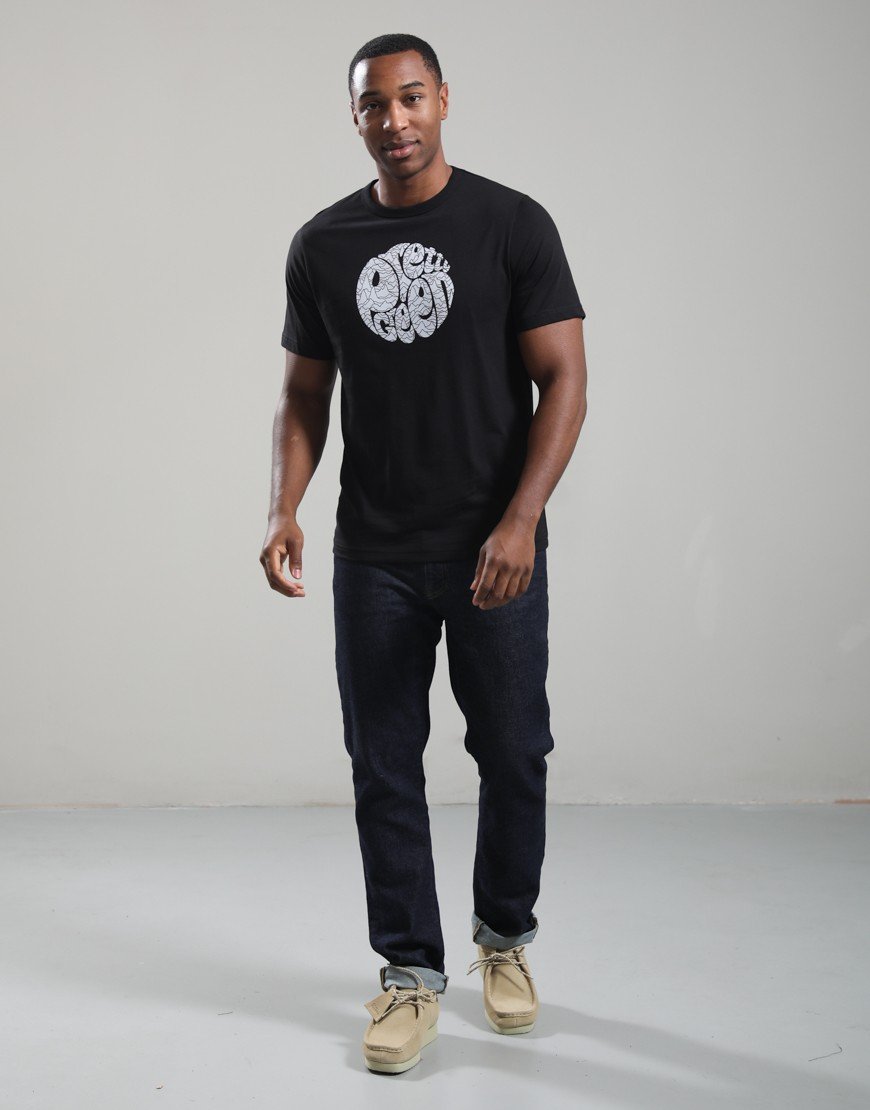 Pretty Green Pulsar Logo T-Shirt Black