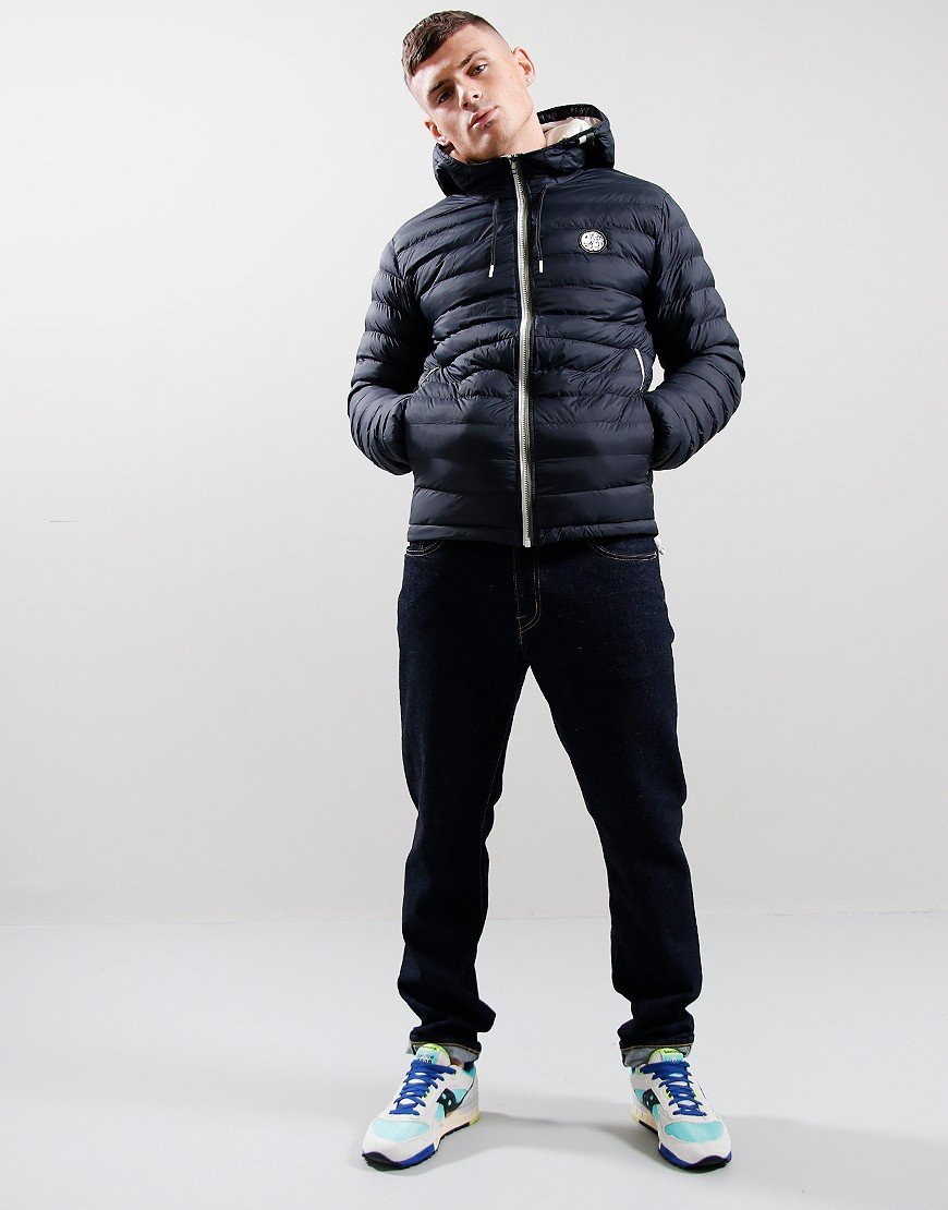 Pretty Green Tilby Quilted Jacket Black Terraces Menswear