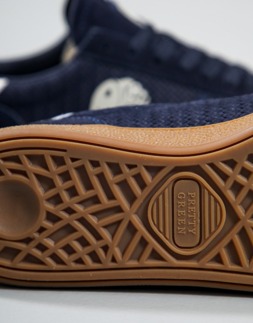 Pretty Green Ramblas Trainers Navy