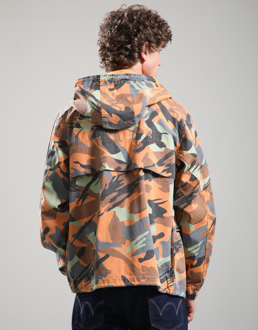 Pretty Green Rave Camo Hooded Jacket Multi