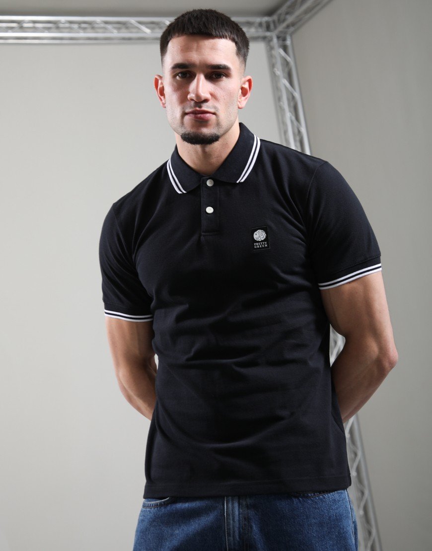 Pretty Green Rayner Polo Shirt Black