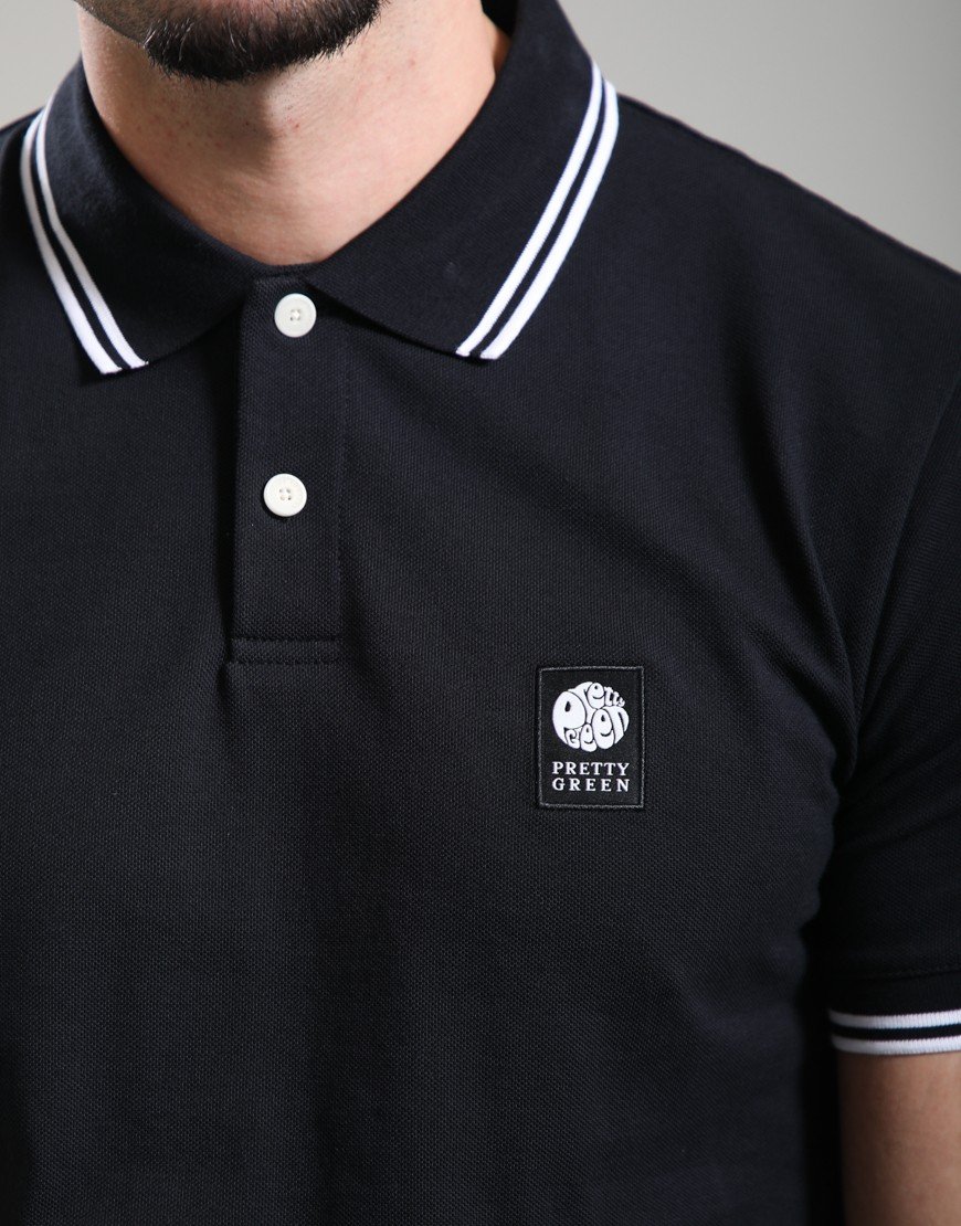 Pretty Green Rayner Polo Shirt Black