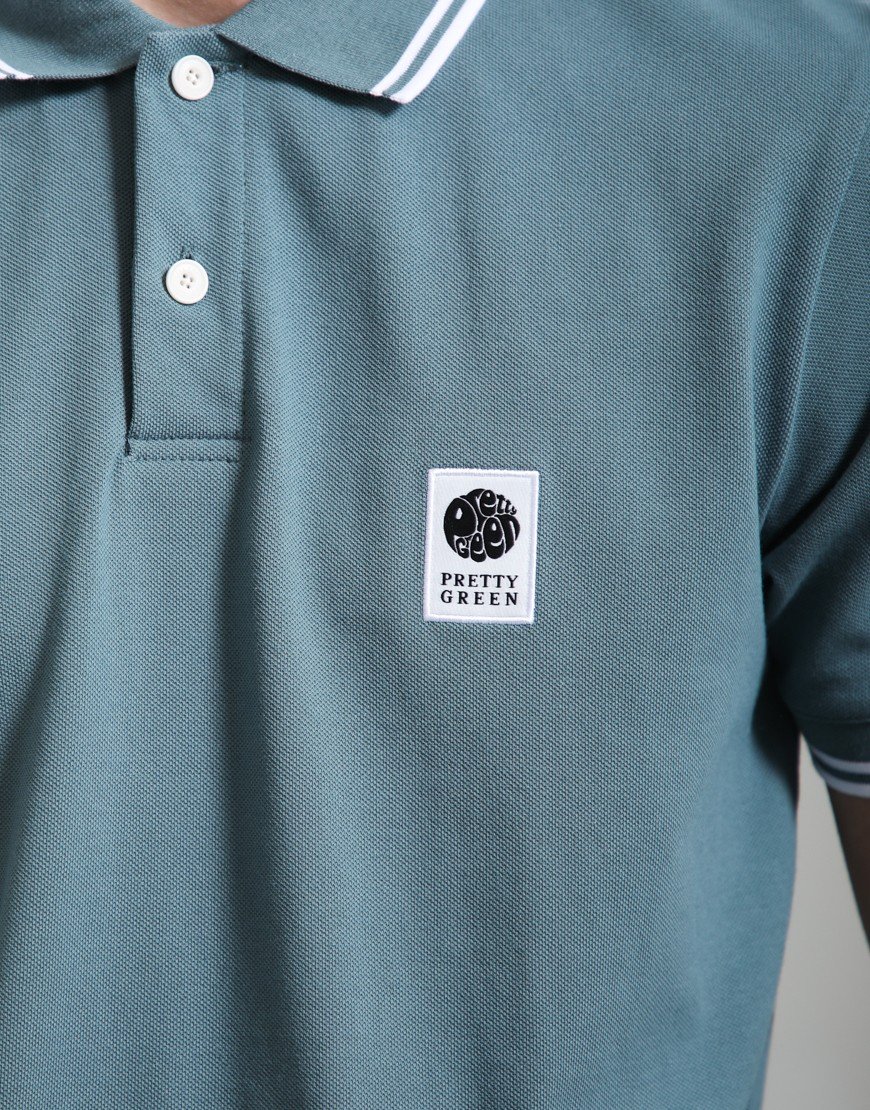 Pretty Green Rayner Polo Shirt Teal