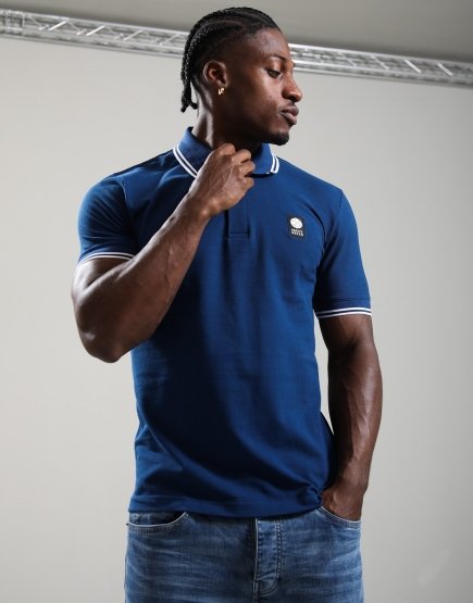 Pretty Green Rayner Polo Shirt Dark Blue