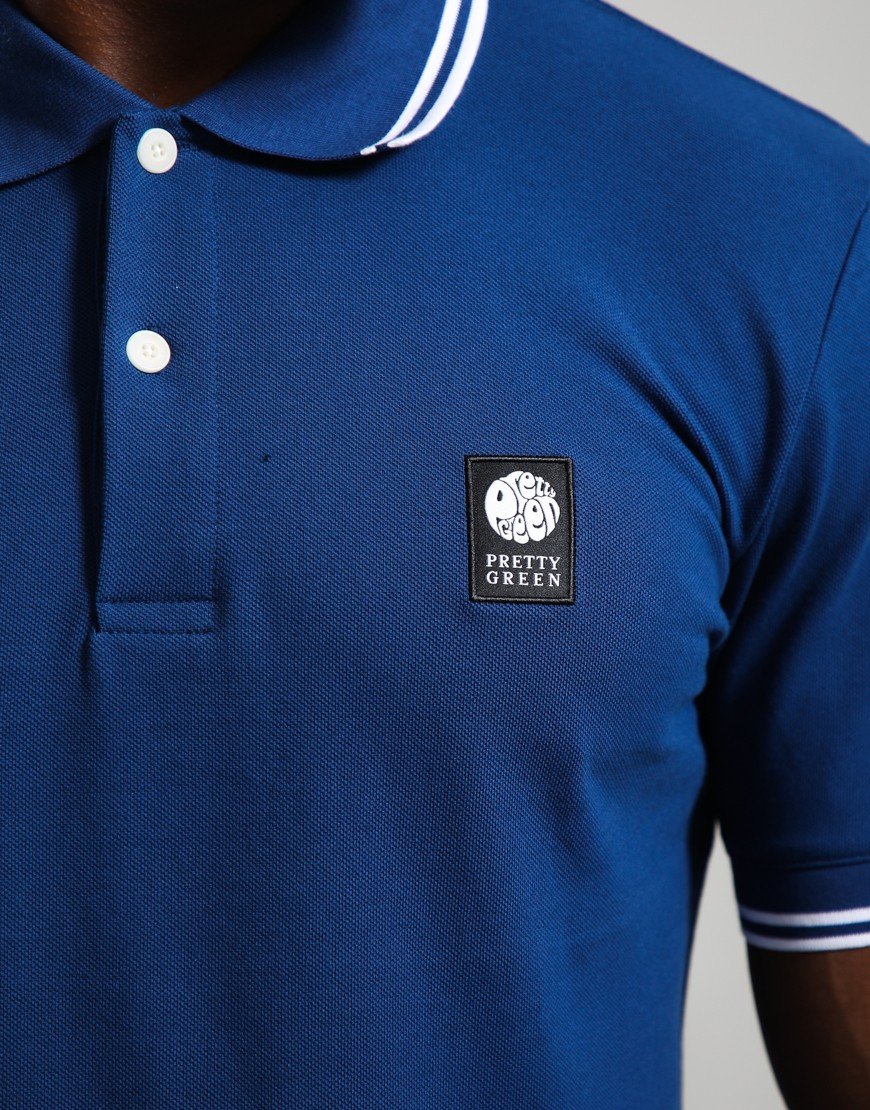 Pretty Green Rayner Polo Shirt Dark Blue