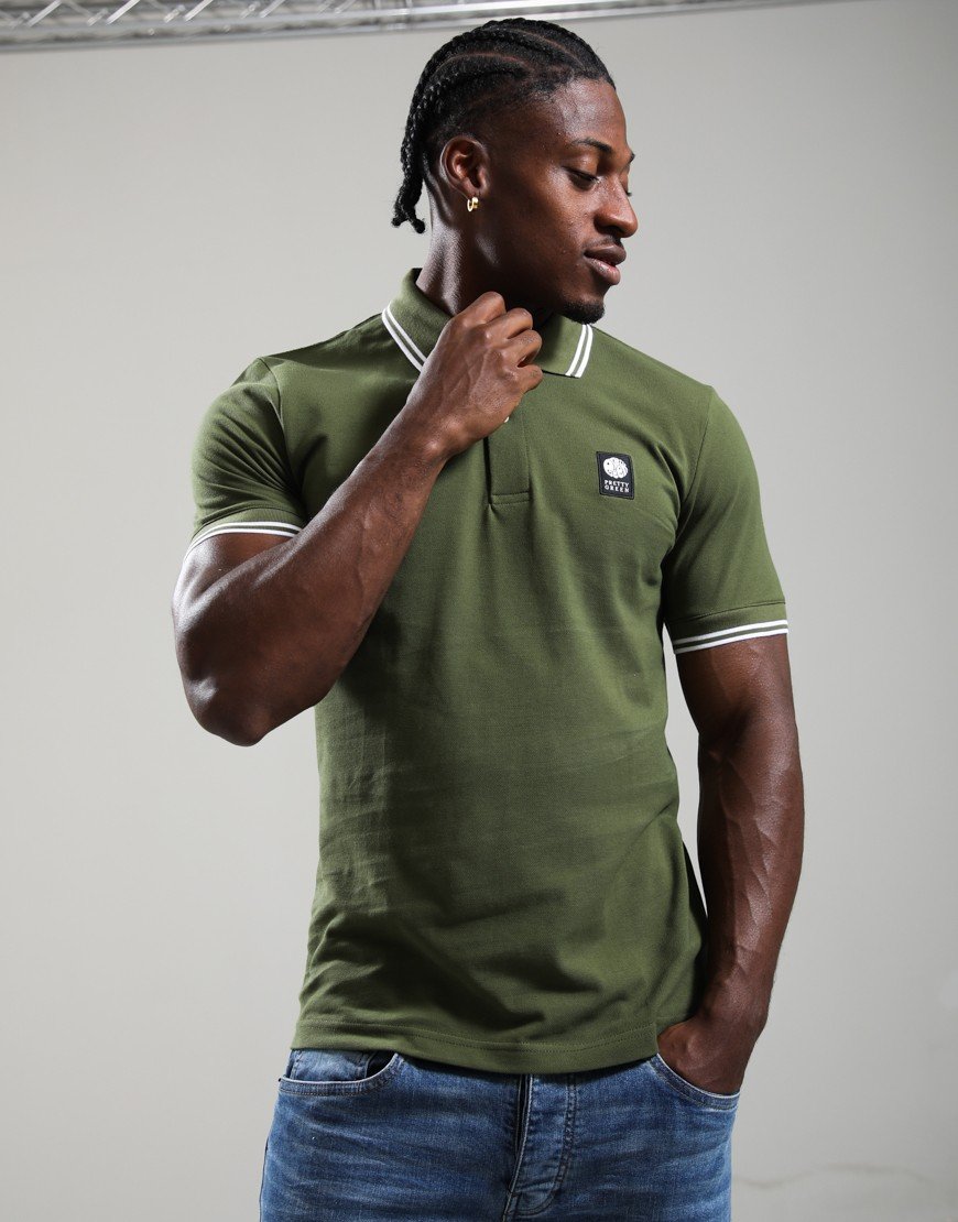Pretty Green Rayner Polo Shirt Khaki