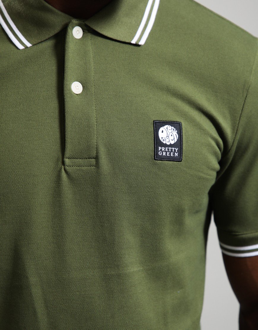 Pretty Green Rayner Polo Shirt Khaki
