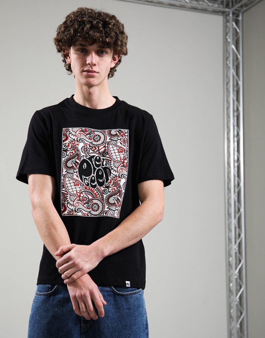 Pretty Green Resonance Box Logo T-Shirt Black