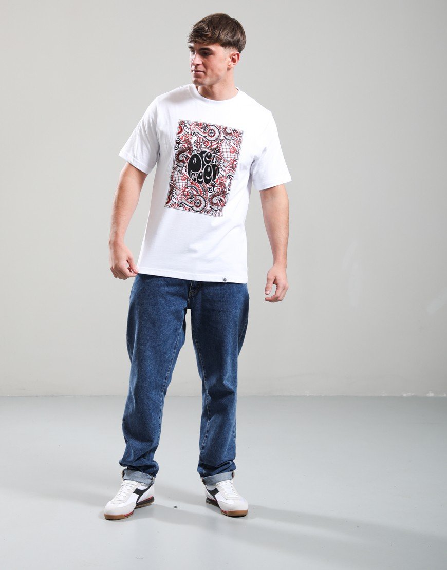 Pretty Green Resonance Box Logo T-Shirt White