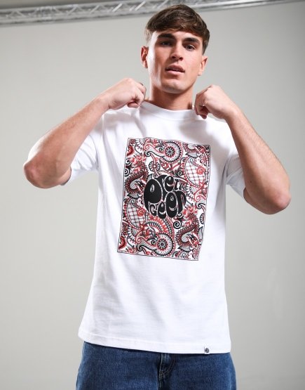 Pretty Green Resonance Box Logo T-Shirt White