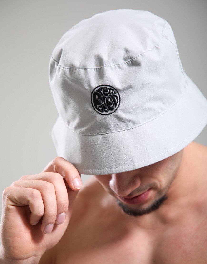 Pretty Green Resonance Water Reactive Bucket Hat Grey