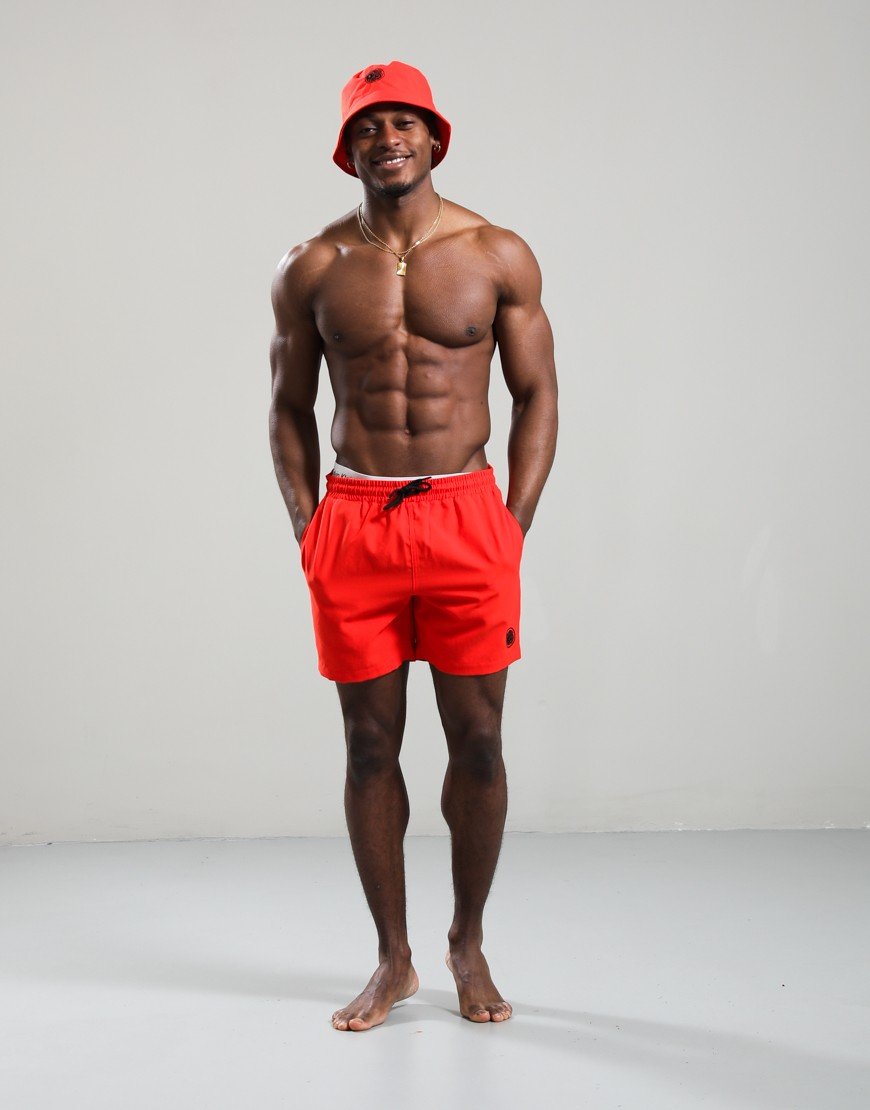 Pretty Green Resonance Water Reactive Bucket Hat Red