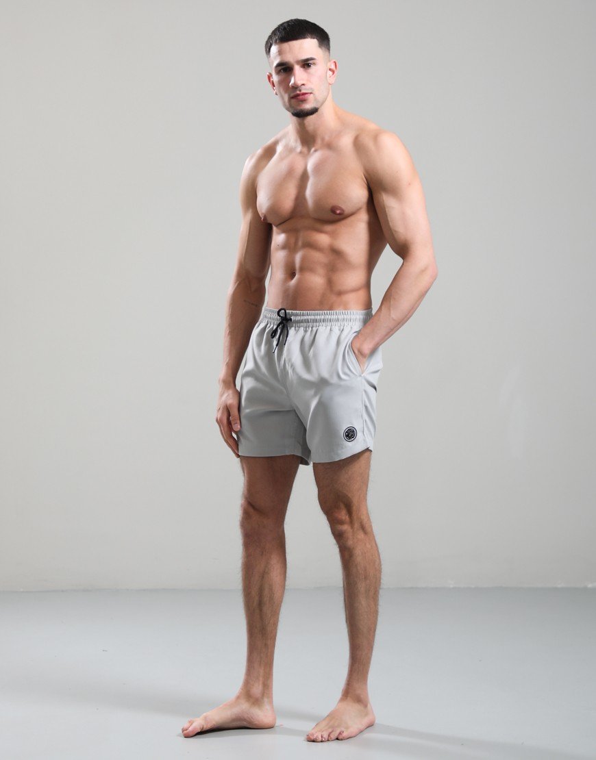 Pretty Green Resonance Water Reactive Swim Shorts Grey