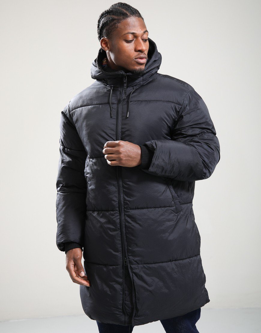 Pretty Green Stiperstone Parka Jacket Black Pretty Green Stiperstone Parka Jacket Black