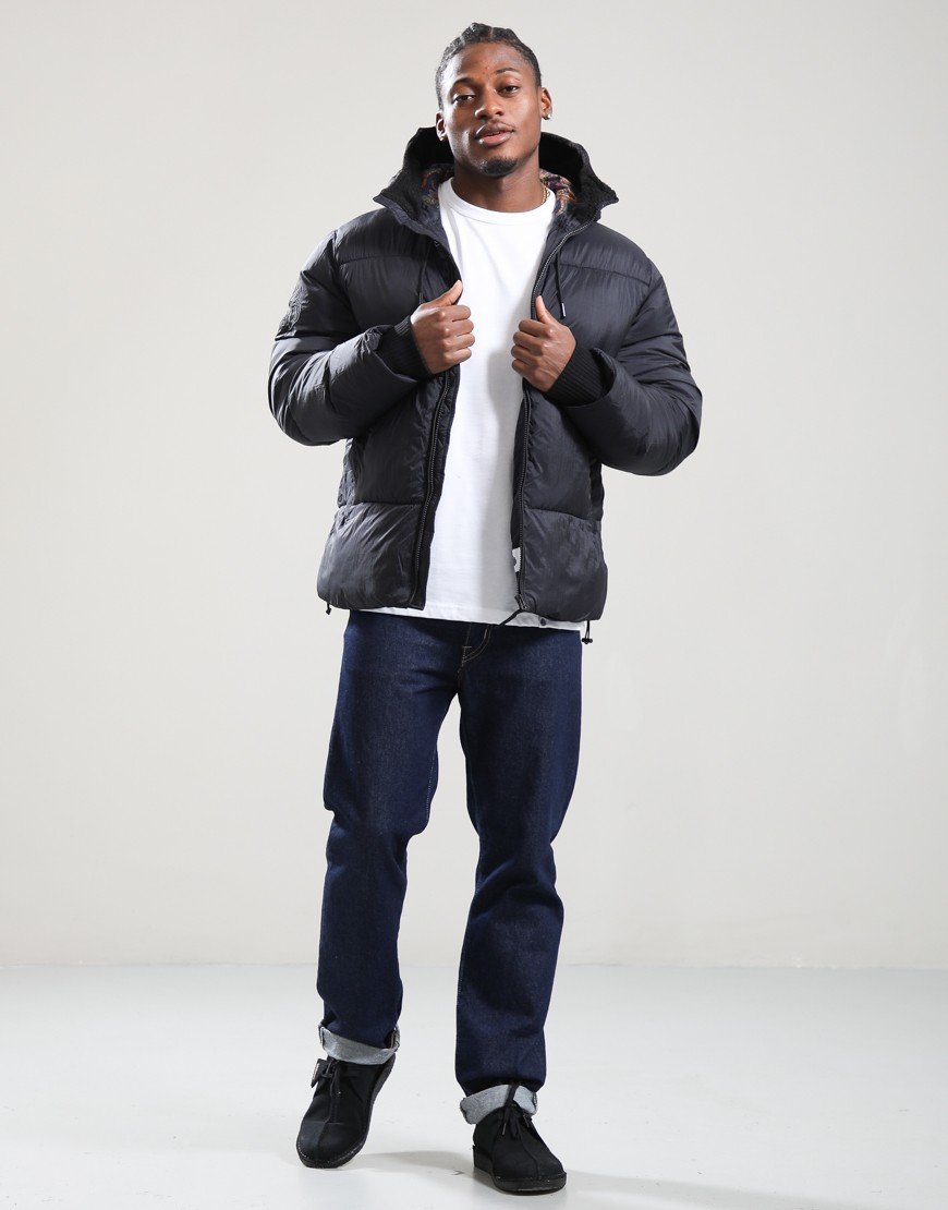 Pretty Green Stiperstone Puffer Jacket Black