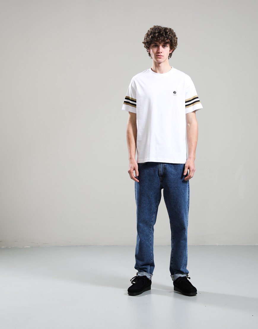 Pretty Green Stratosphere Sleeve Stripe T-Shirt White