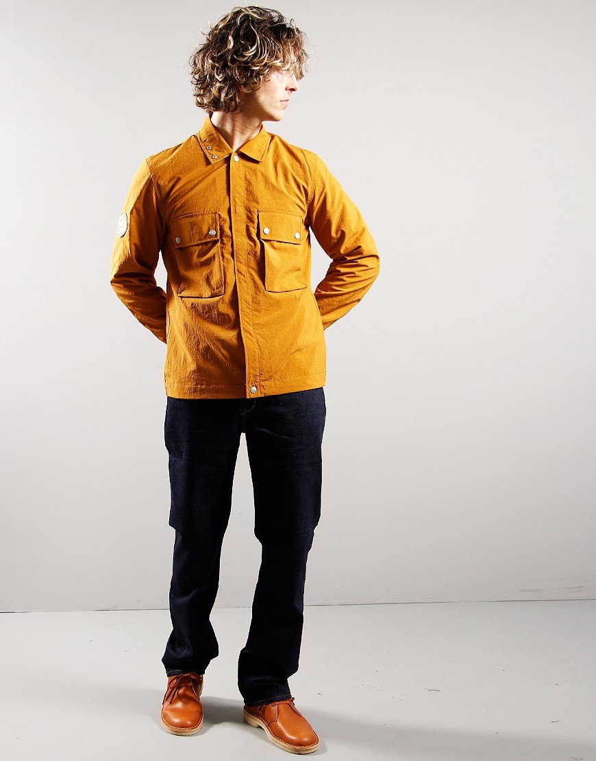 Pretty Green Tilby Overshirt Orange 