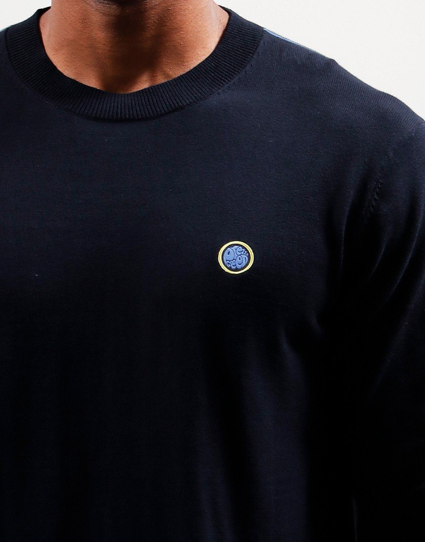 Pretty Green Tipped Crew Knit Black