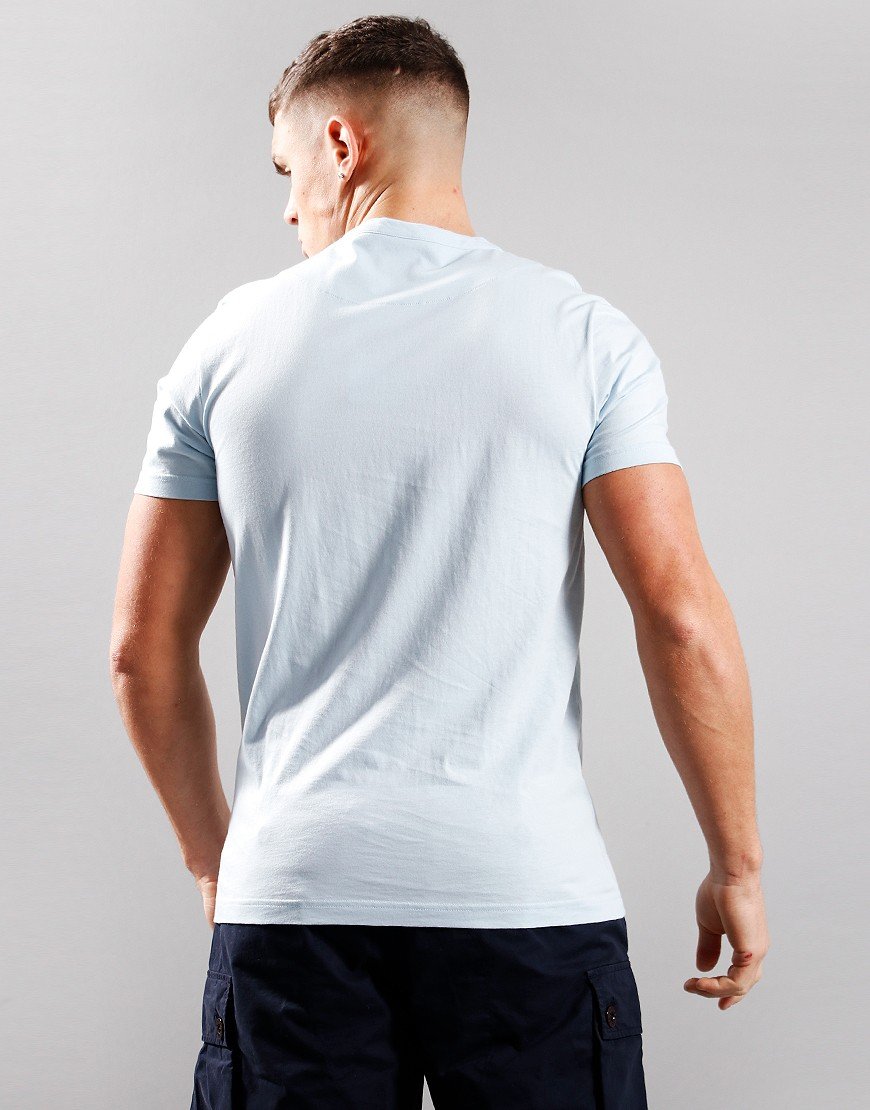 Pretty Green Tonal Wonderwall T-Shirt Light Blue