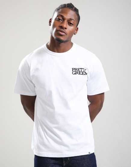 Pretty Green Vinyl T-Shirt White