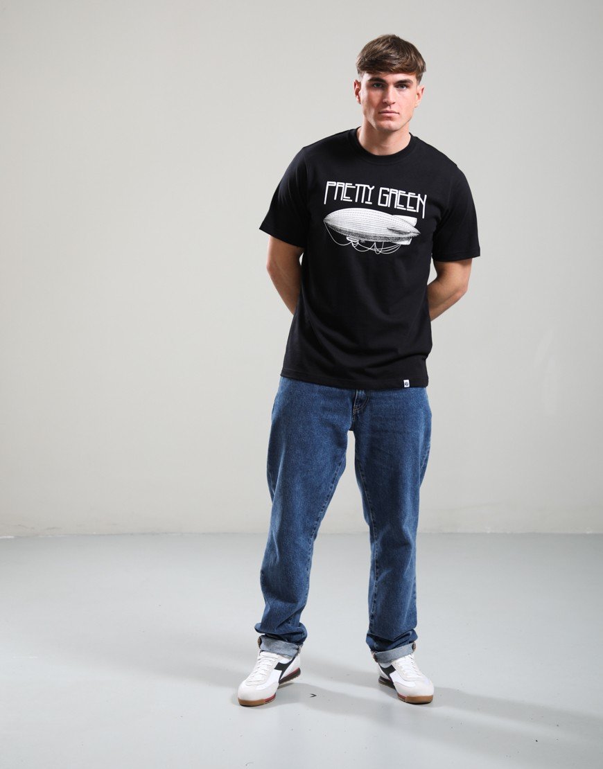 Pretty Green Zeppelin T-Shirt Black
