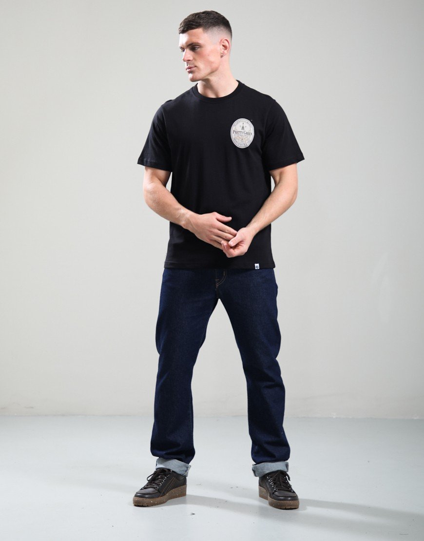 Pretty Green Black Stuff T-Shirt Black